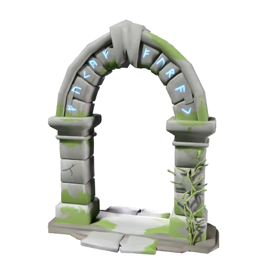Low Poly Fantasy Stone Portal