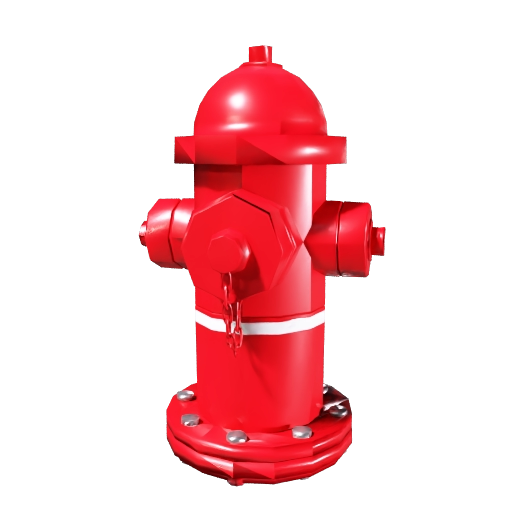 Low Poly Fire Hydrant
