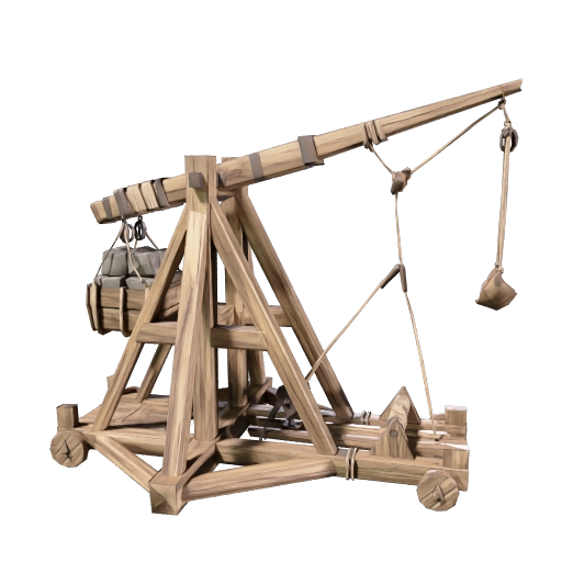 Low Poly Medieval Trebuchet