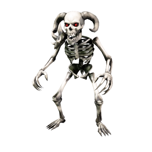 Low Poly Mutant Skeleton Creature