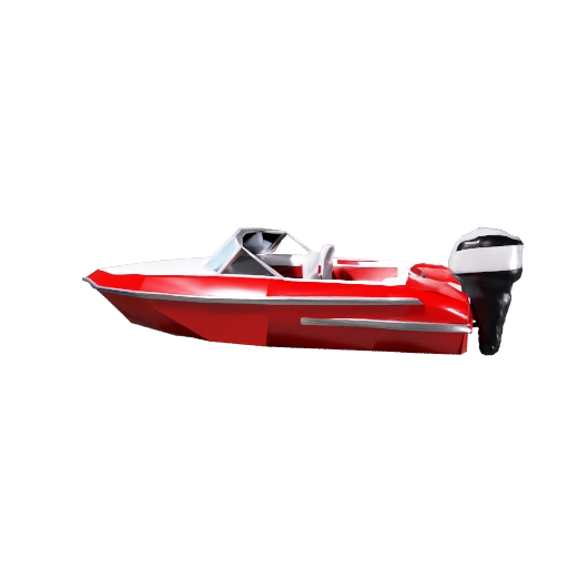 Low Poly Speedboat