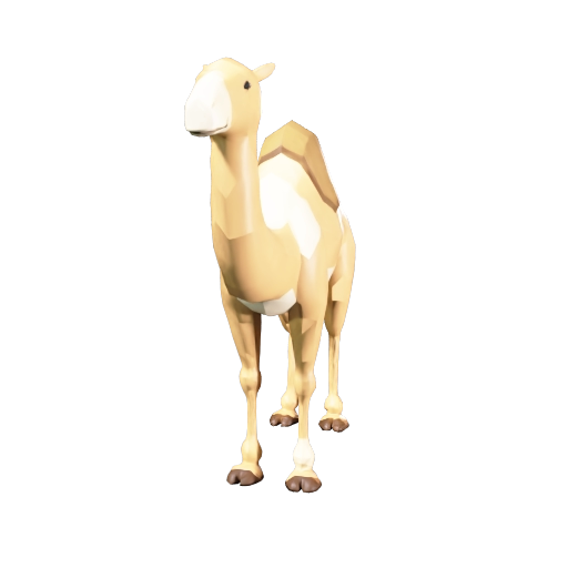 Low Poly Stylized Camel