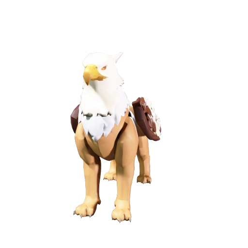 Low Poly Stylized Griffin